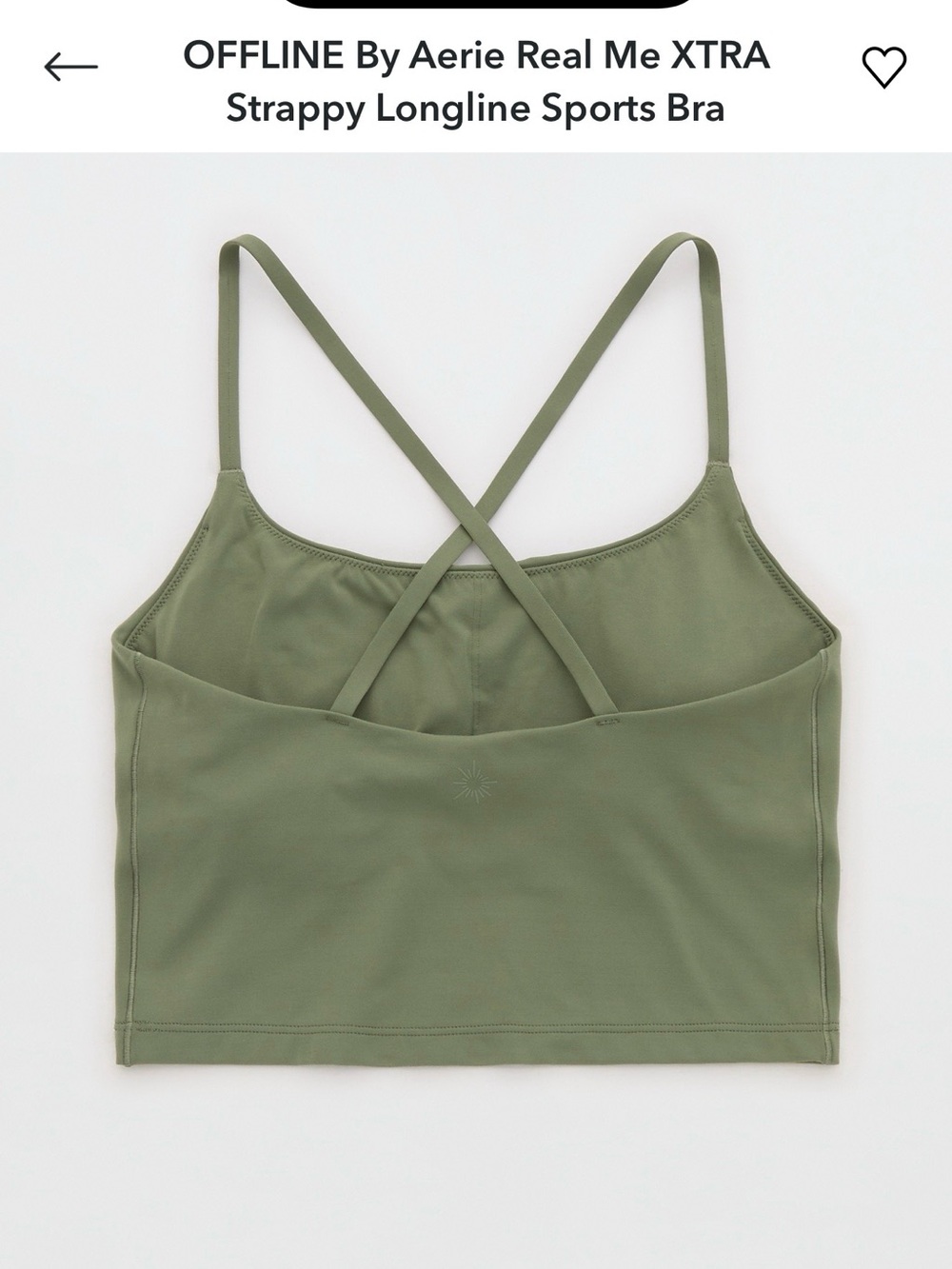 AERIE XTRA Strappy Longline Sports Bra